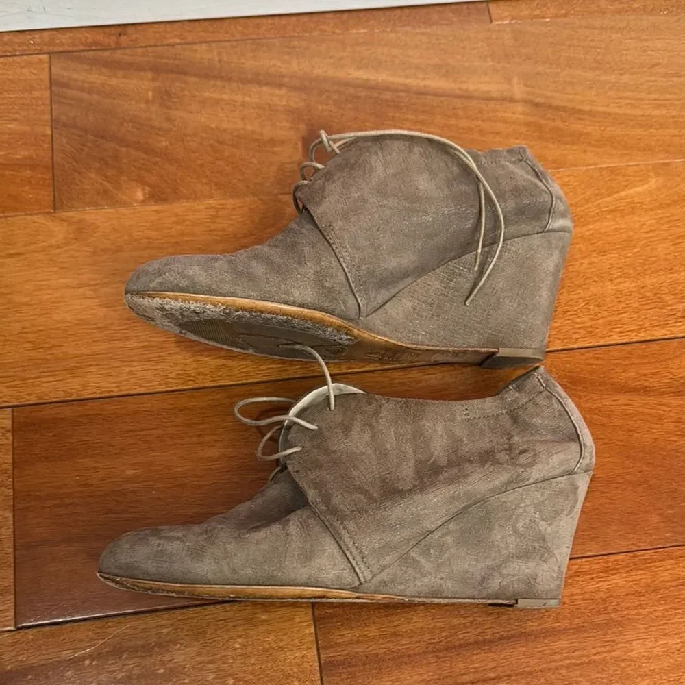 AGL Women's Desert Lace Up Wedge Heels Booties‎ Attilio Giusti Leombruni size 39